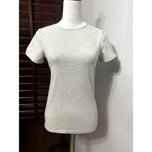 Melrose And Market Womens T-Shirt Gray Short Sleeve Cut Out Back Crew Neck M New - Picture 1 of 8